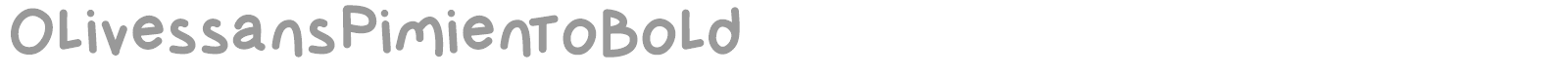 Olives Sans Pimiento font preview